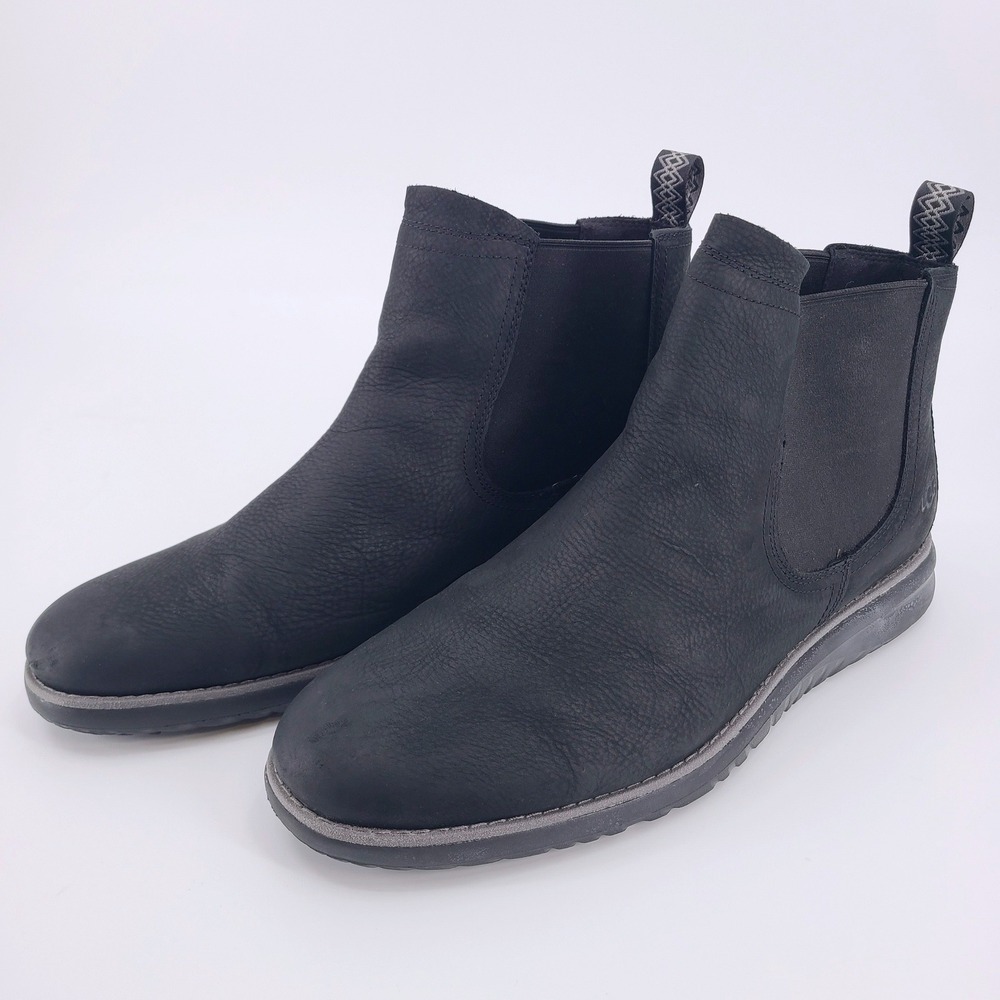 UGG Men Union Chelsea Weather Boot Black Leather Waterproof Gorpcore Sneaker 13